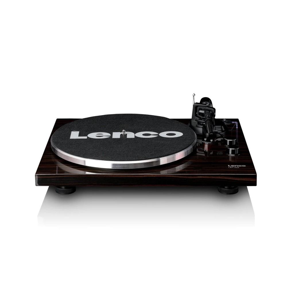 Bluetooth Turntable with Ortofon 2M Red Lenco LBT-345WA Cartridge, Walnut, Lenco