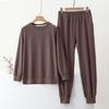Women's Crew Neck Long Sleeve Sweatshirt Loose Fit Casual Pants Set 2 Piece Tracksuit
