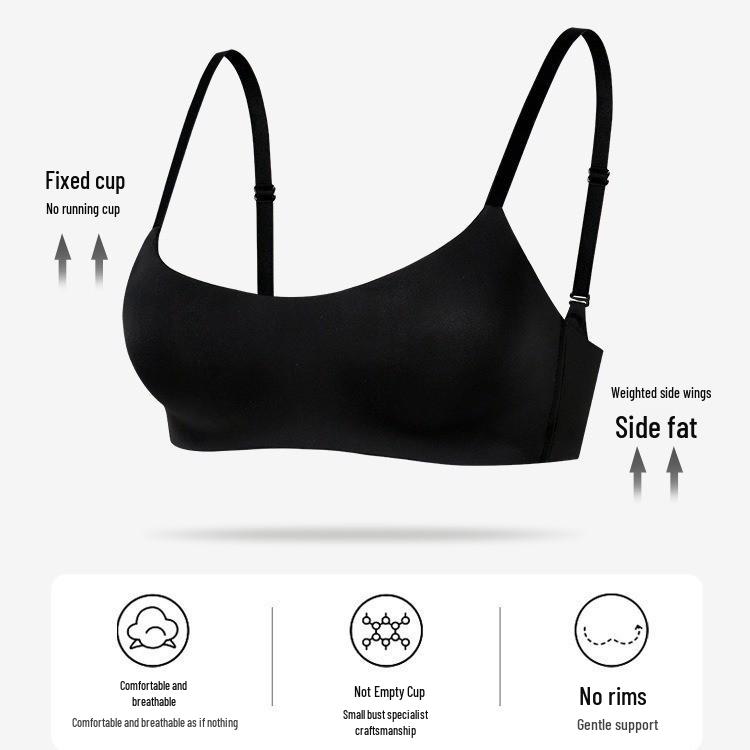 Seamless Smooth Camisole Bra: Lightweight, Supportive, Underwire-Free, Small Chest Gathering