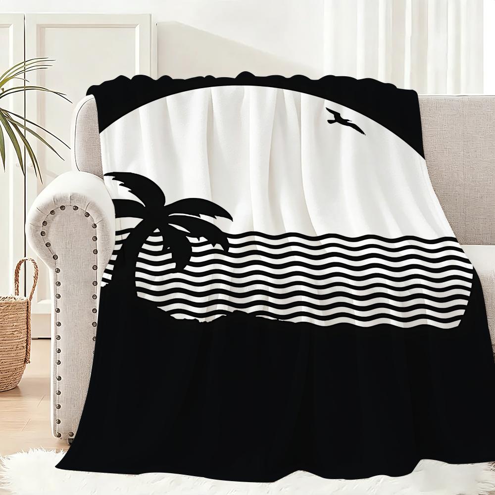 The-Neighbourhood Singer Art Throw Lightweight 240g Flannel Blanket Soft Skin-friendly for Summer Cooling 75x90cm