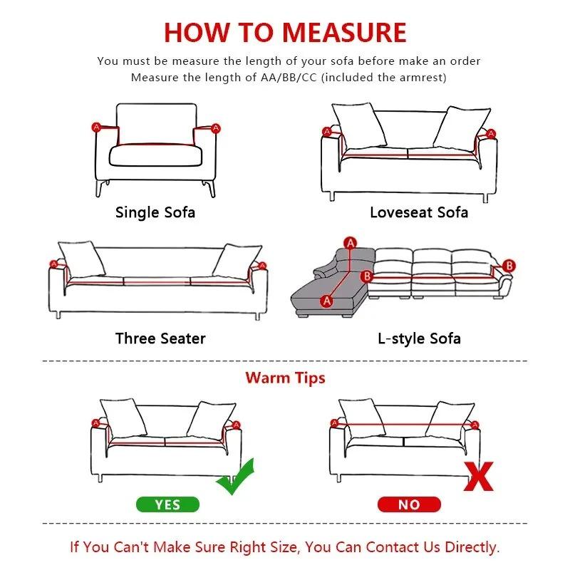 Elastic Jacquard Fabric Sofa Cover Stretch Couch Cover Sectional L Shape Sofa Slipcover Corner Case for Living Room 1/2/3/4 Seat
