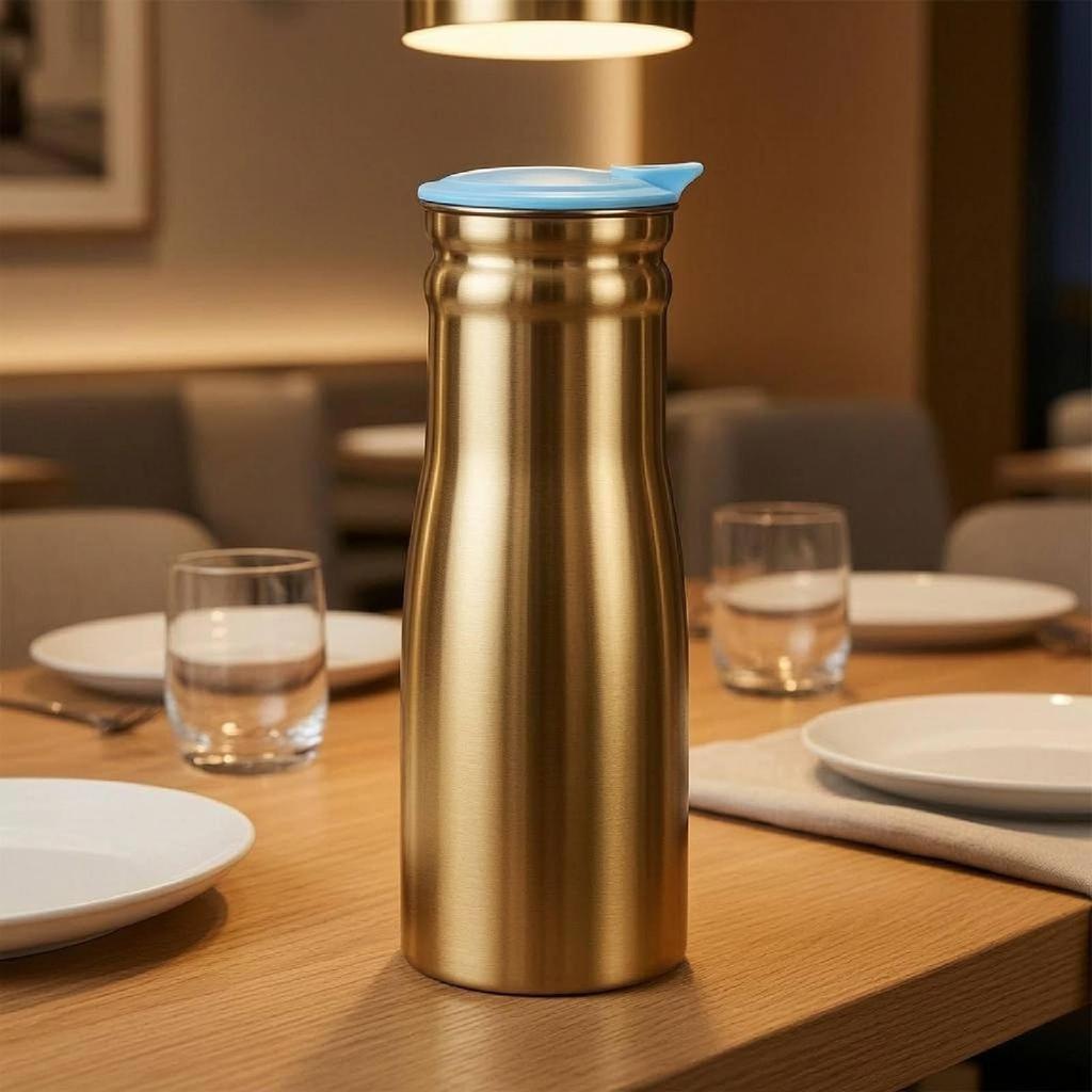 Stainless Jug Kettle 1.0L Capacity Sealed Lid Teapot Water Pitcher Iced Tea for Restaurant