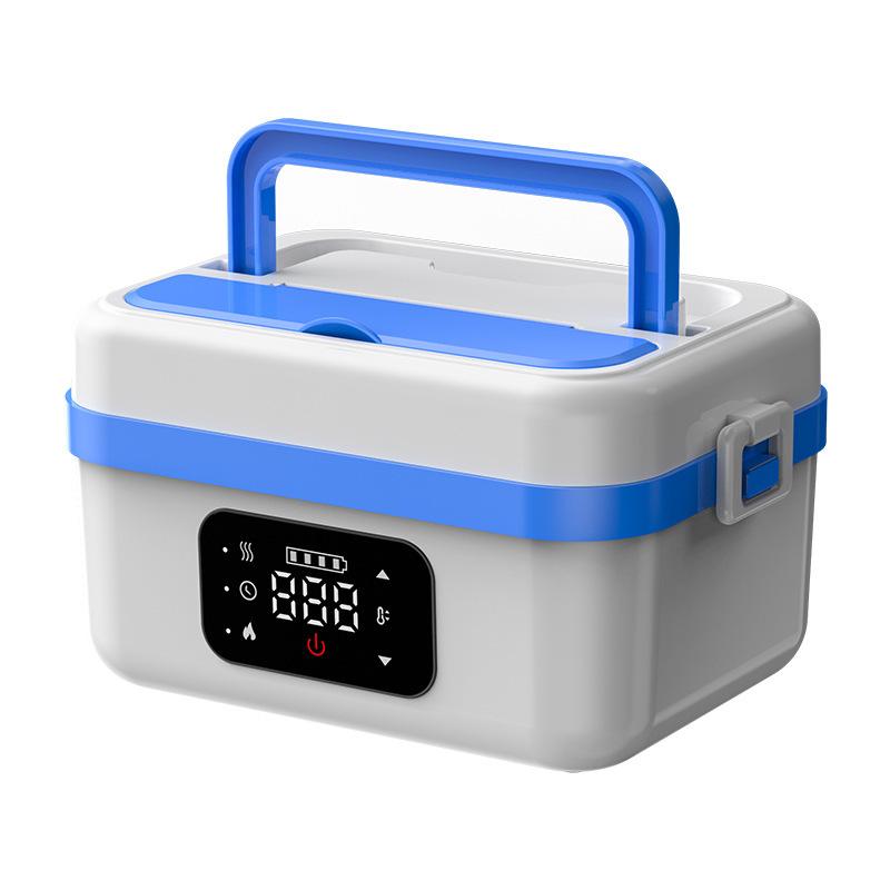 Wireless Heating Lunch Box,Water-Free Portable Food Warmer for Students&Office Workers,Large-Capacity Rechargeable Bento