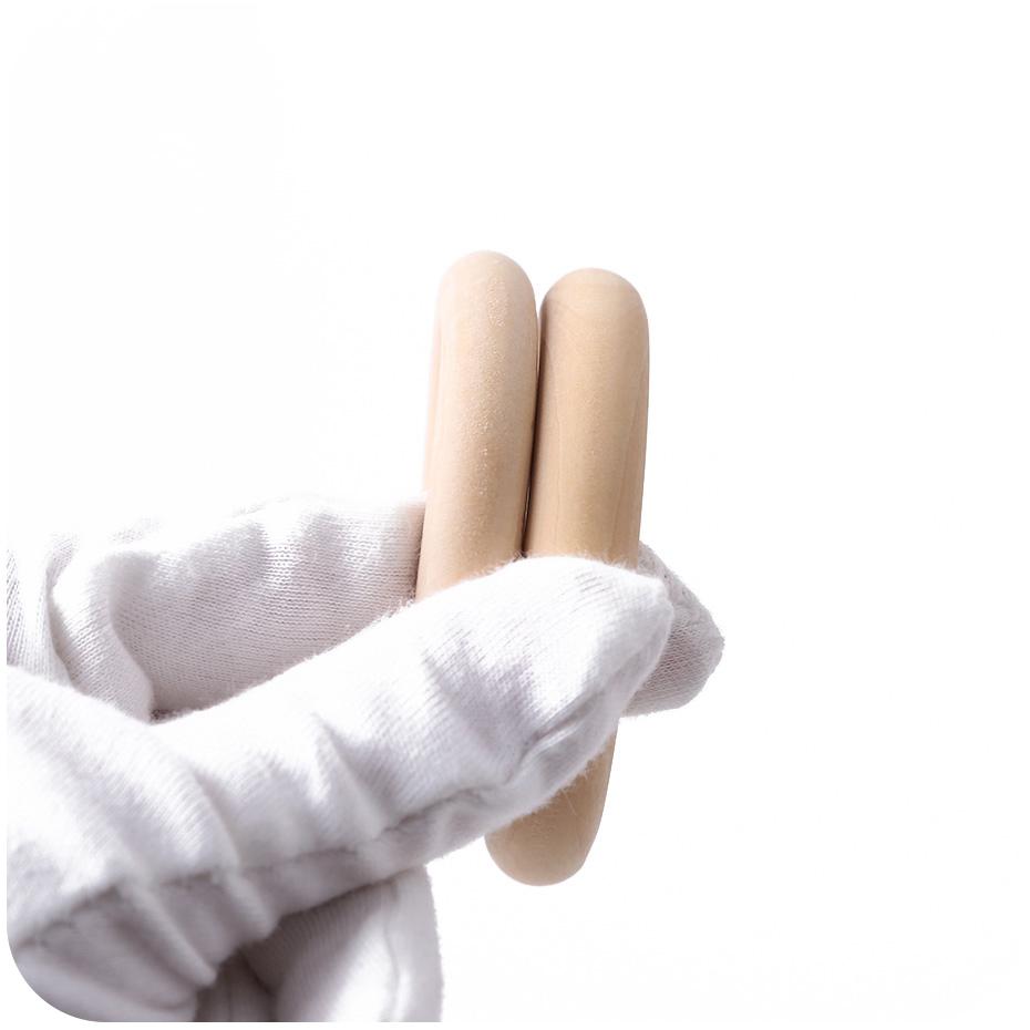 5Pc 70Mm Natural Baby Wooden Teething Rings Teether Wooden Baby Teethers Baby Accessories For Kids Diy Crafts Children Goods Toy