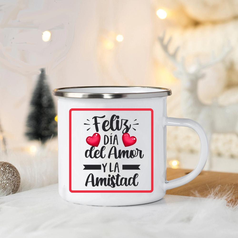 

Ты мой любимый человек Принт Валентина Кофейная кружка Валентина Эмалированные кружки Вечеринка Вино Сок Напиток Чашка Подарок на День святого Валентина 360ml