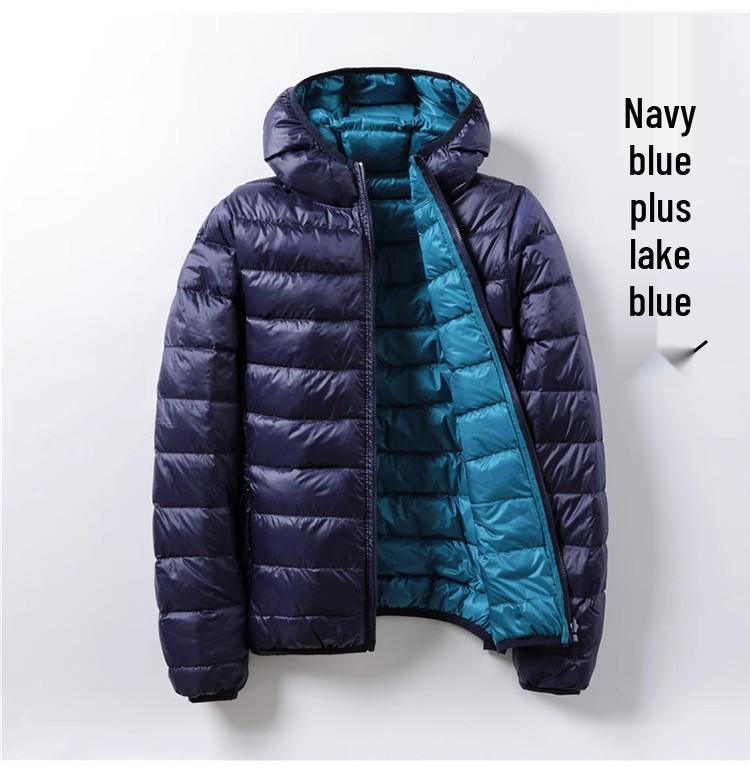 2024 Lightweight Reversible Hooded Down Jacket for Women - Plus Size
