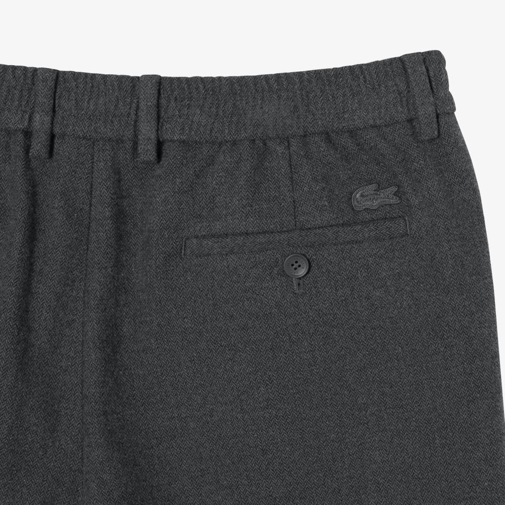 Lacoste Men's Wool-Like Herringbone Slacks HH632E-55N050
