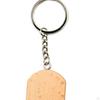 10Pcs Unfinished Wood Keyring Wooden Keychain Ornament Accessories Key Chain Bulk Decoration Craft