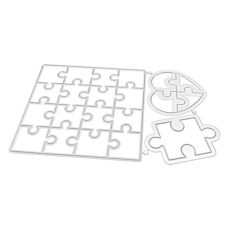 Puzzle OF LOVE Metal Cutting Dies and Stamps for DIY Scrapbooking Decoretive Embossing Stencial DIY Decoative Cards Die Cutter