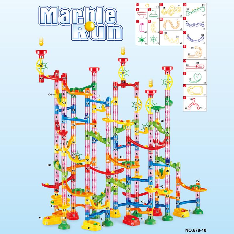 Early Childhood Maze Ball Track & Building Blocks Toy Set