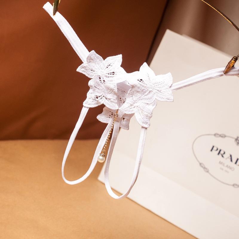 Sexy Lingerie Panties Transparent Embroidery Hot Open Thong Erotic Ladies' Panty