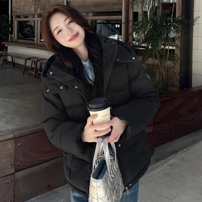 Short hooded polyester cotton-padded clothes women's winter thickened new loose small bread clothes