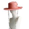 Chain Punk Straw Hat 2023 New Sun Hat Gold Chain Accessories Jazz Hip Hop Summer Hat Punk Style Beach Hat Church Hat