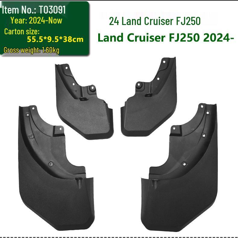 Kompatible Schmutzfänger für 2023 Sequoia, Land Cruiser LC200, GT Body Kit, LC300 und 2024 FJ250.