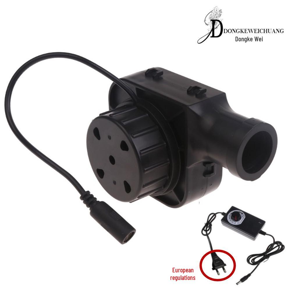 7,5cm 7530 Holzofen Gebläse, Runder Rohrkopf, 110-240V.