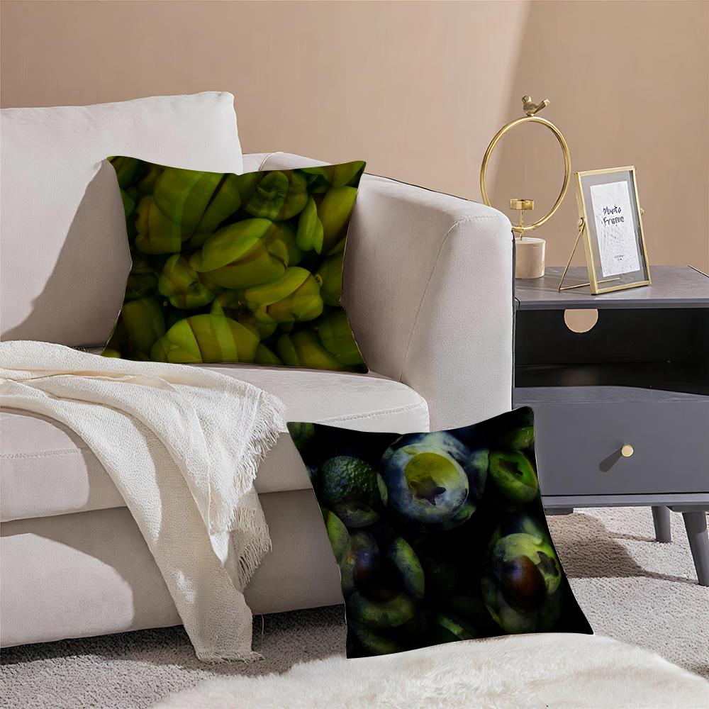 Natural Colors Of Fresh Food Pillow Case Sofa Living Room Bedroom Headboard Backrest Cushion Square Cushion