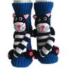3D Strick Tier Socken, Plüschtiere Kuschel Socken, Lustige Neuheiten Winter Warm Handgehäkelte Socken Weihnachtsgeschenke für Frauen