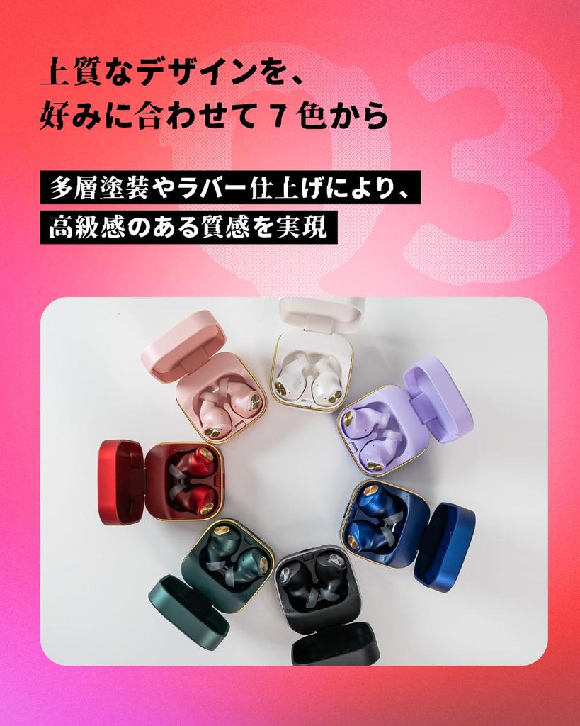 AVIOT Active Noise Cancelling Wireless Bluetooth Call Up to 42 Hours of Ambient Sound IPX4 Waterproof TE-Q3 Earbuds, 5.3, Multi-Point Compatible,