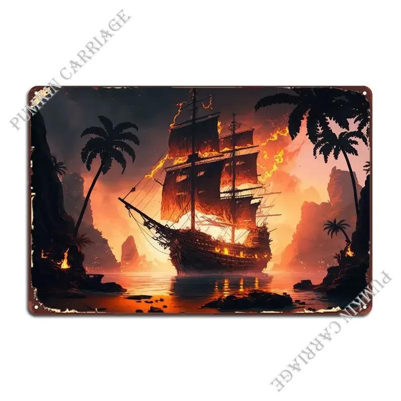 Fire In The Bay Metal Sign Poster Pub Personalized Designing Club Tin Sign Poster 20x30cm(7.8x11.8inch)
