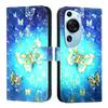 Butterfly Painting Leather Flip Wallet Phone Case for Huawei P60 P50 P40 Pro P30 P20 Lite P20 Mate 70 60 Pro Pura 70 Cover