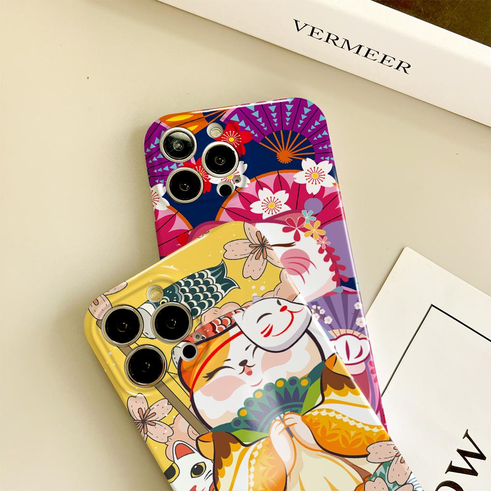 Kompletné filmové puzdro na telefón s kresleným módnym dizajnom, tvrdé puzdro s plným krytom a ochranou fotoaparátu pre iPhone, Samsung, Xiaomi, Poco, Redmi, Huawei, Honor