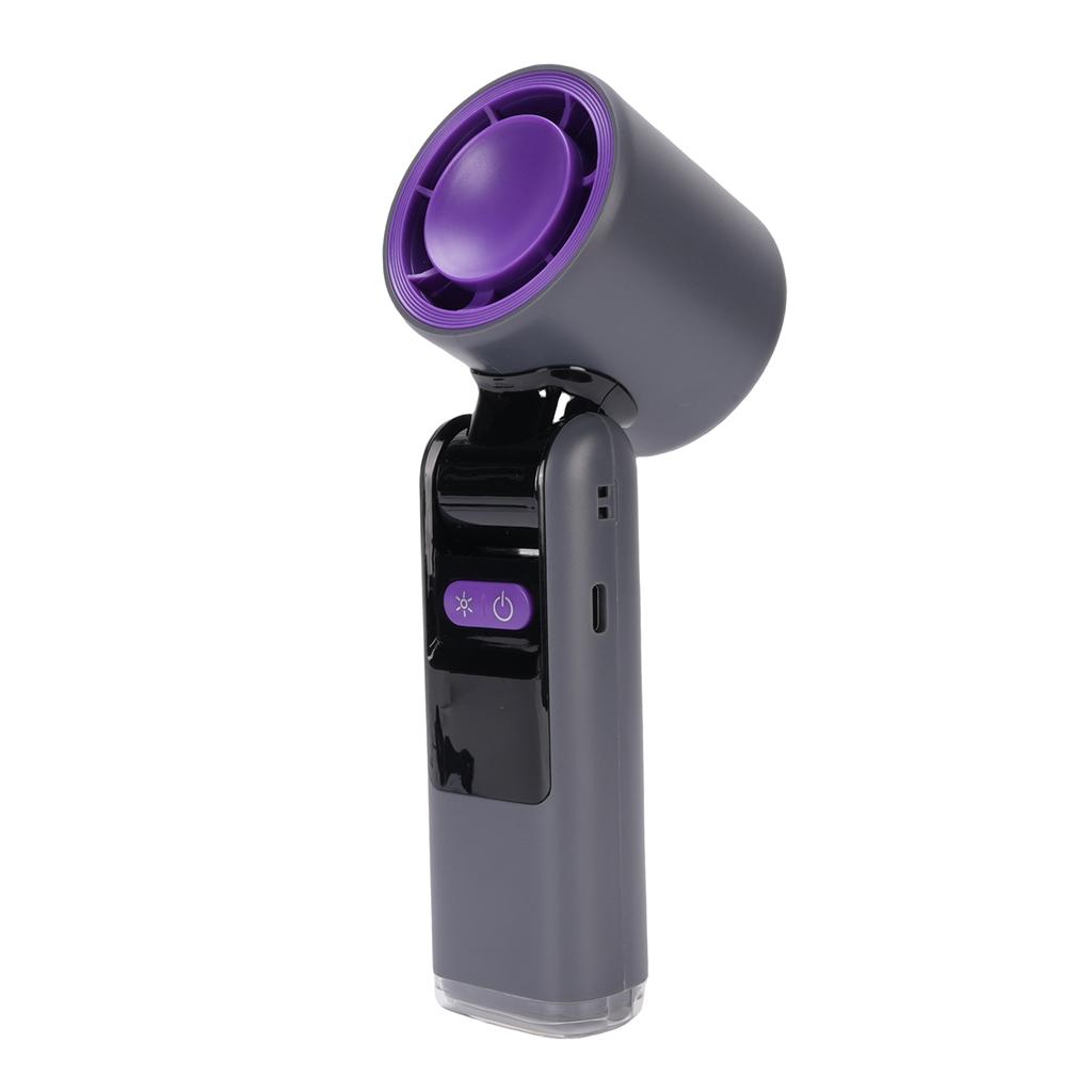 Portable Handheld Turbo Fan High Speed 100 Speeds Adjustable Foldable LED Display USB Rechargeable Small Pocket Fan for