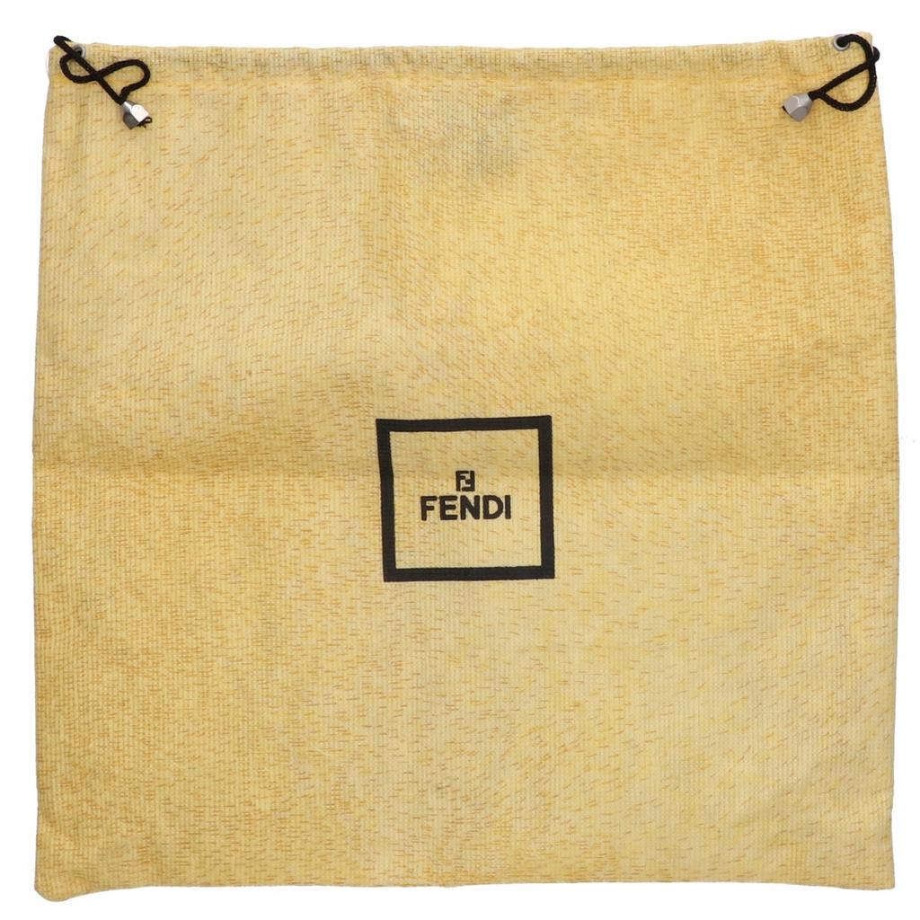 FENDI [Excellent Condition] 2321-26424-099 Fur and Leather Mamma Bucket One Shoulder bag blackUsed