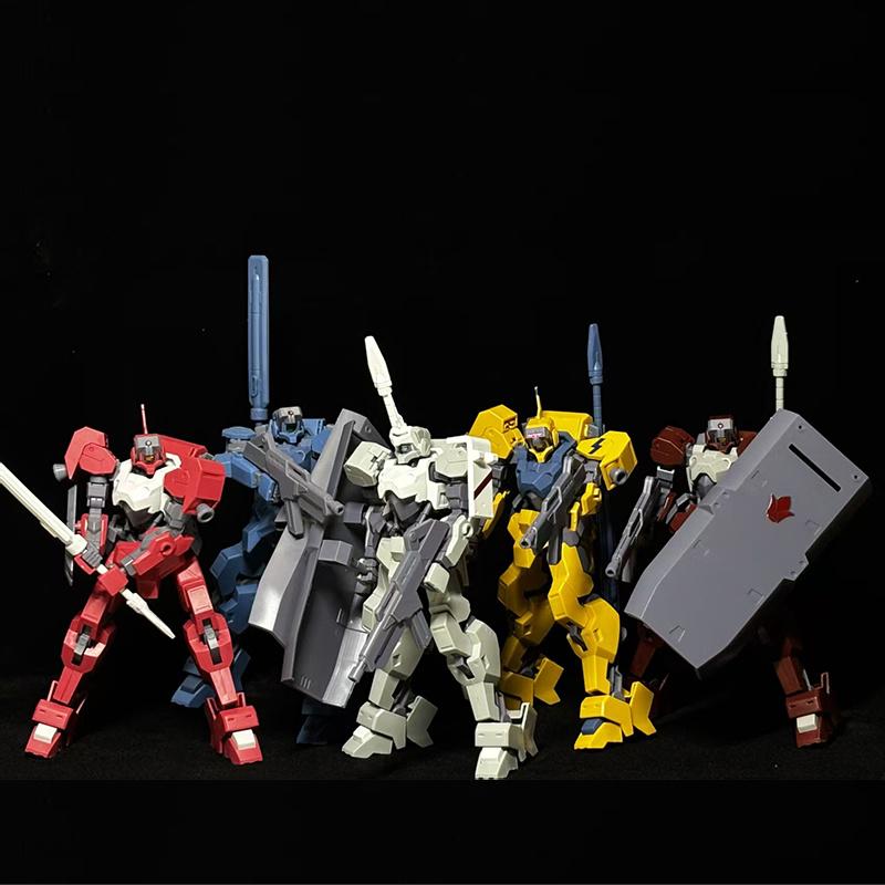 Hg 1/144 Trident Model Mobile Suit Iron Blood Mecha Assembly Model Action Figures Children'S Educational Toys Gift Collection