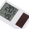 Solar Powered Thermometers Mini High Accuracy Digital Temperature Humidity Portable Measurement Meter Gauge Hygrometer