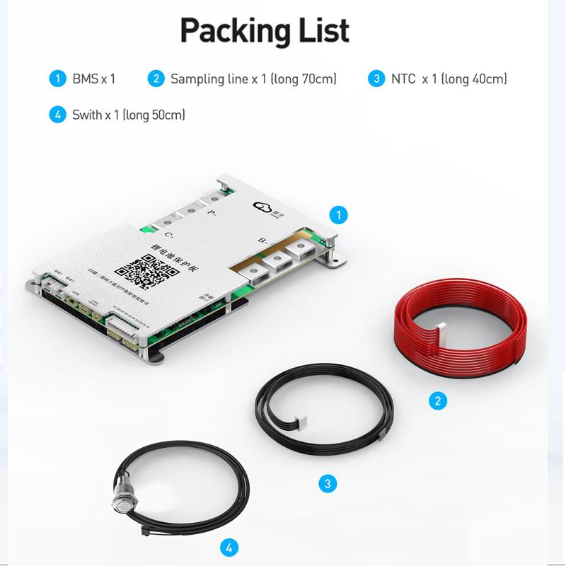 JK BMS Smart BMS 8S-24S 12V 24V 48V 72V Active Balance JIKONG BMS Smart BMS 40A 60A 100A 150A Lifepo4 Li-Ion Lto Battery