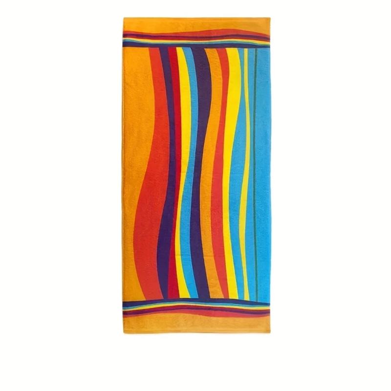 

1PC Striped Beach Towel Quick Dry Bath Towels Portable Travel Gym Sports Surf Swimming Yoga Camping Large Size Beach Towel