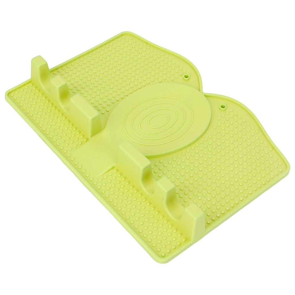 Silicone Utensil Rest Heat Resistant Non Slip Silicone Utensil Holder with Drip Pad for Kitchen Utensil Spoons Tongs
