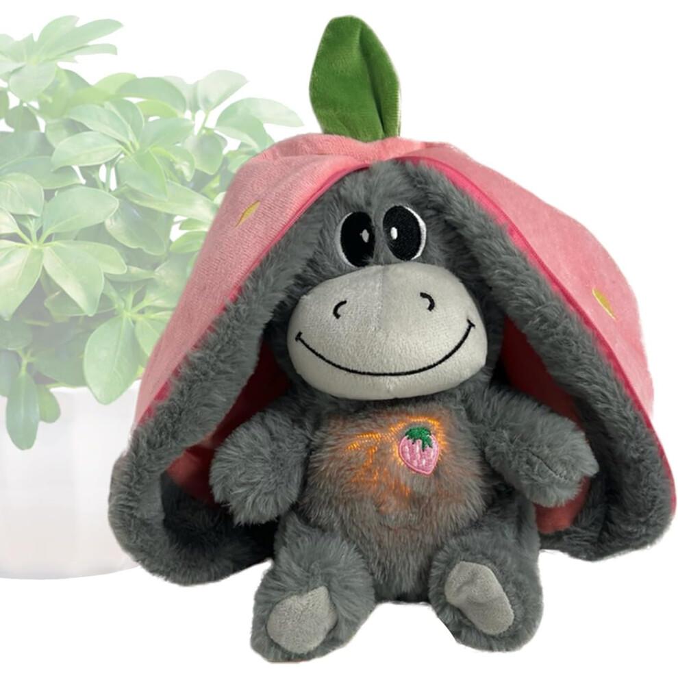 Breathing Sleep Buddy, Cute Animal Plush with Realistic Breathing Motion Lights