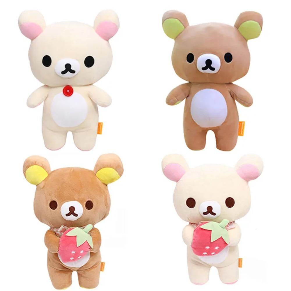 Anime Rilakkuma Cartoon Plüschpuppe Weiche Bärenspielzeuge Kawaii Raumdeko Teddybär Plüschtiere Niedliches Pärchen Bär Weihnachtsgeschenke für Mädchen