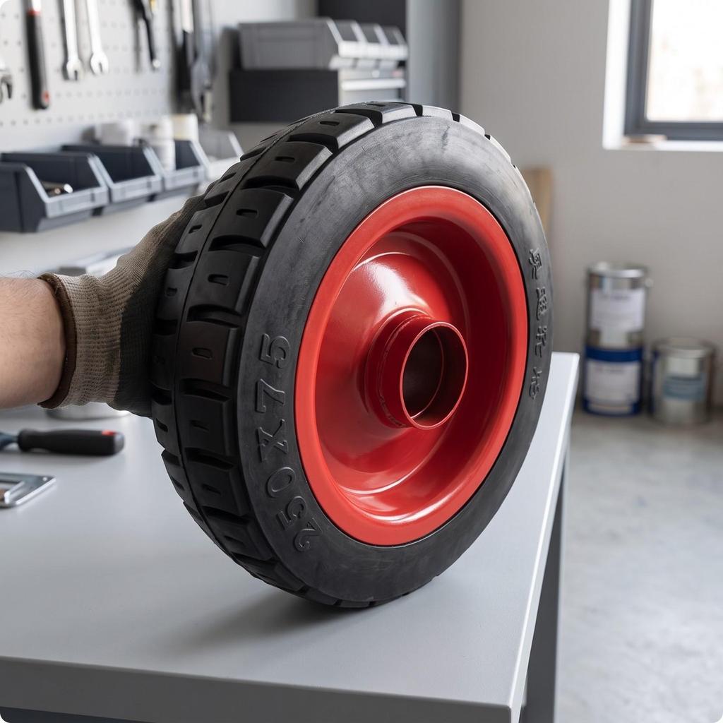 Wheel Assembly with Steel Rim Flat-Puncture-Proof Replacement Wheels Stable