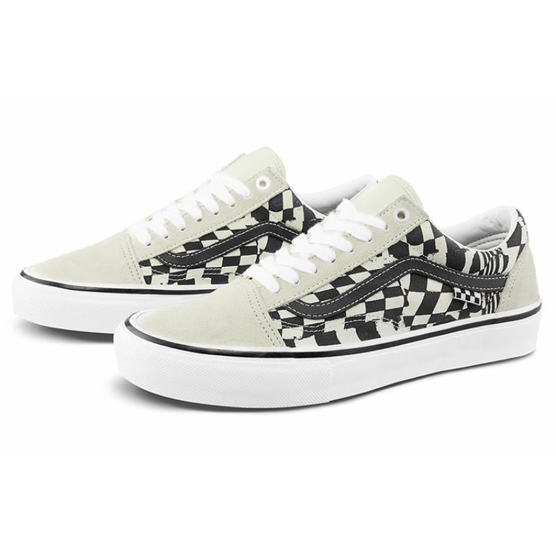 Vans Skate Old Skool 'Checkerwarp Black White' Sneakers VN0A5FCB9CU