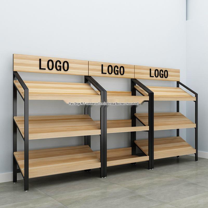 Slanted Multi-Layer Display Rack for Snacks, Jewelry, and Shoes