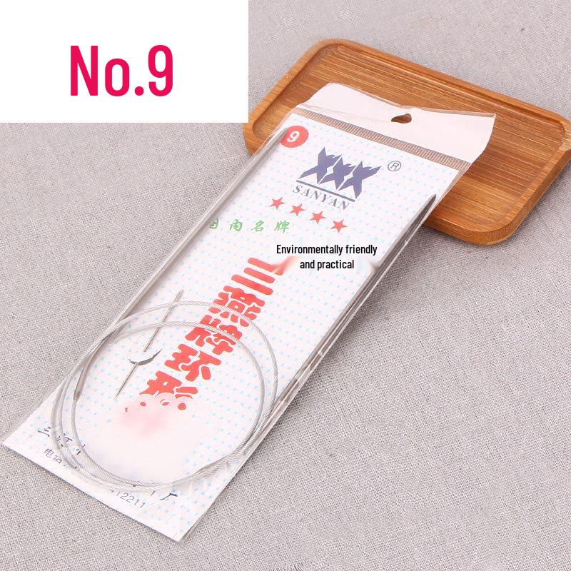 Stainless Steel Circular Knitting Needle Set for Wool Sweaters