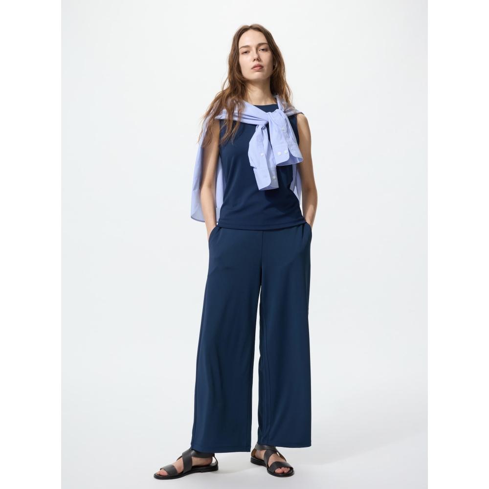 Uniqlo Crepe Jersey Straight Pants