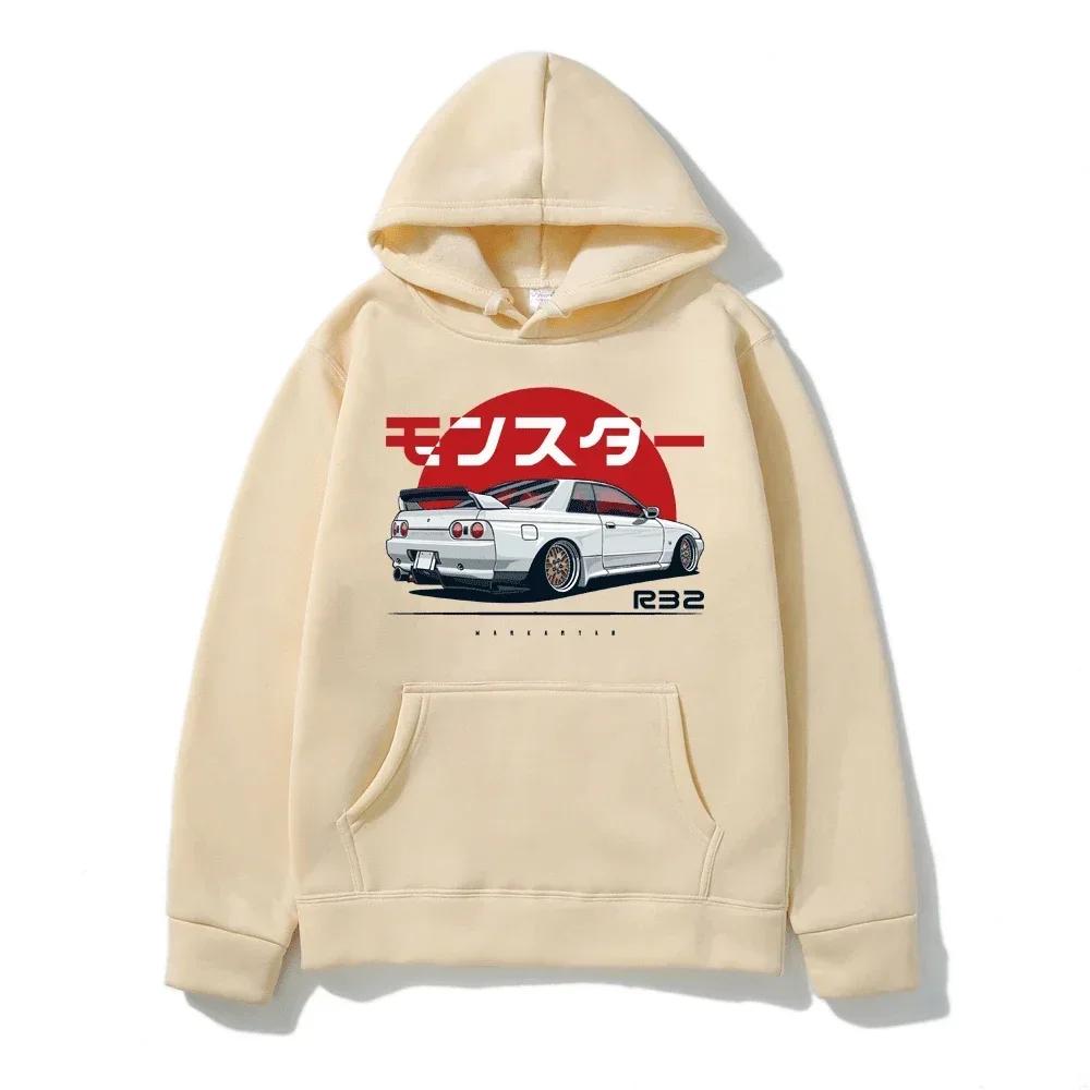 Men's and Women's Hooded Oversized Casual Hoodie Monster Skyline Printed Fashionable Clothing s-3XL2024 Popular Item