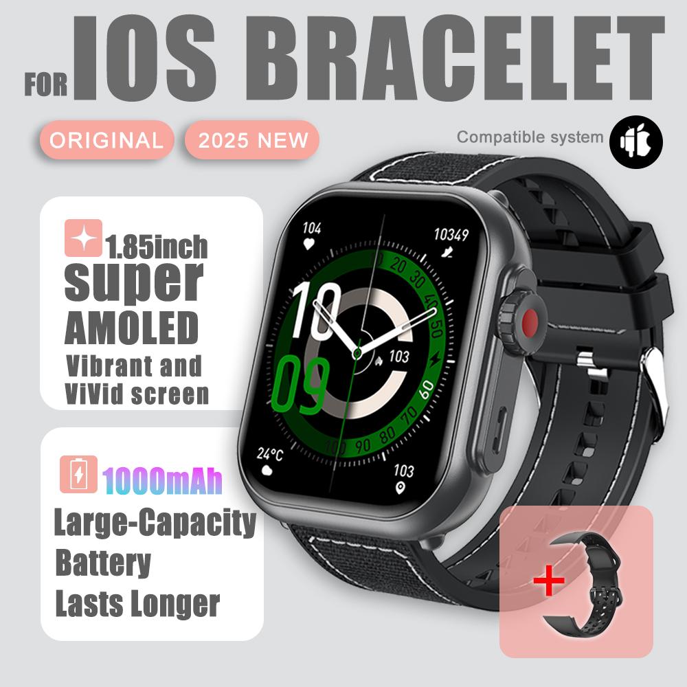 2026 Nou Ceas Inteligent 1000 mAh Bărbați Femei 1.85“HD AMOLED GPS track Ecran Tactil Complet IP68 Impermeabil Apel Bluetooth SmartWatch Bărbat