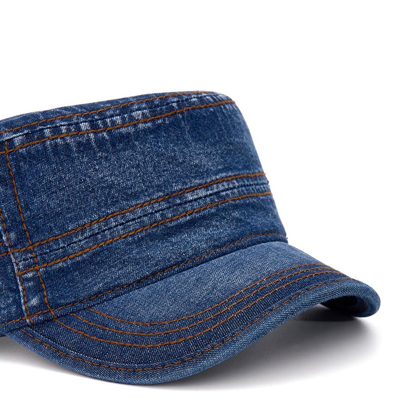 Denim Flat Cap Unisex Spring Summer Cap Sunscreen Sun Hat