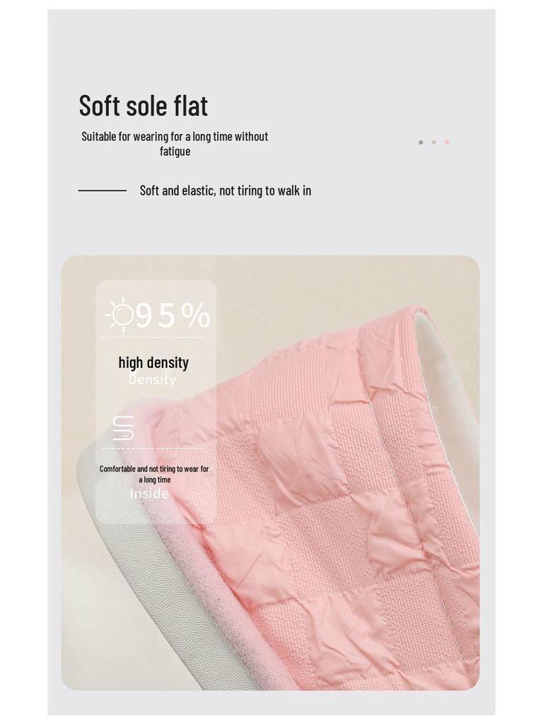 Breathable Anti-Slip Lightweight Postpartum Slippers with Soft Sole & Heel Covering