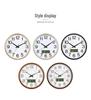 Silent Large Wall Clock with Creative Design for Living Room - Hole-Free Hanging