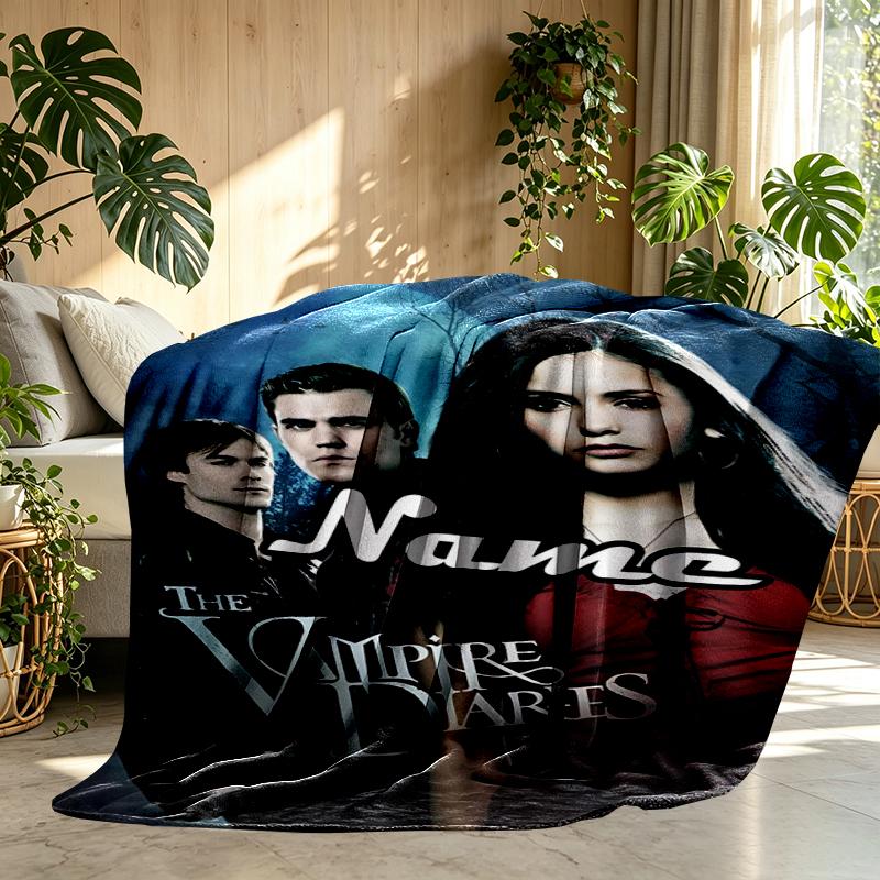 Custom Name Personalized horror theme Print Blanket, Home Decor, Bedroom, Sofa, Camping, Couch, Gifts for Birthday Christmas