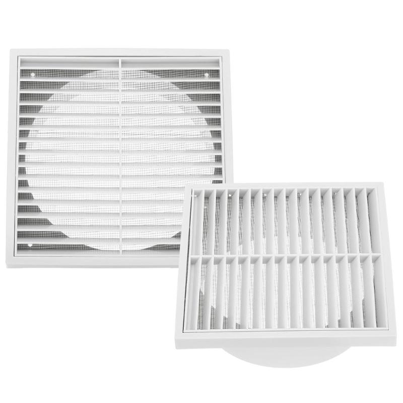 Square Diffuser Ducting Ventilation Cover with Screen Mesh Air Vent Cover for Bathroom Office Kitchen Ventilation