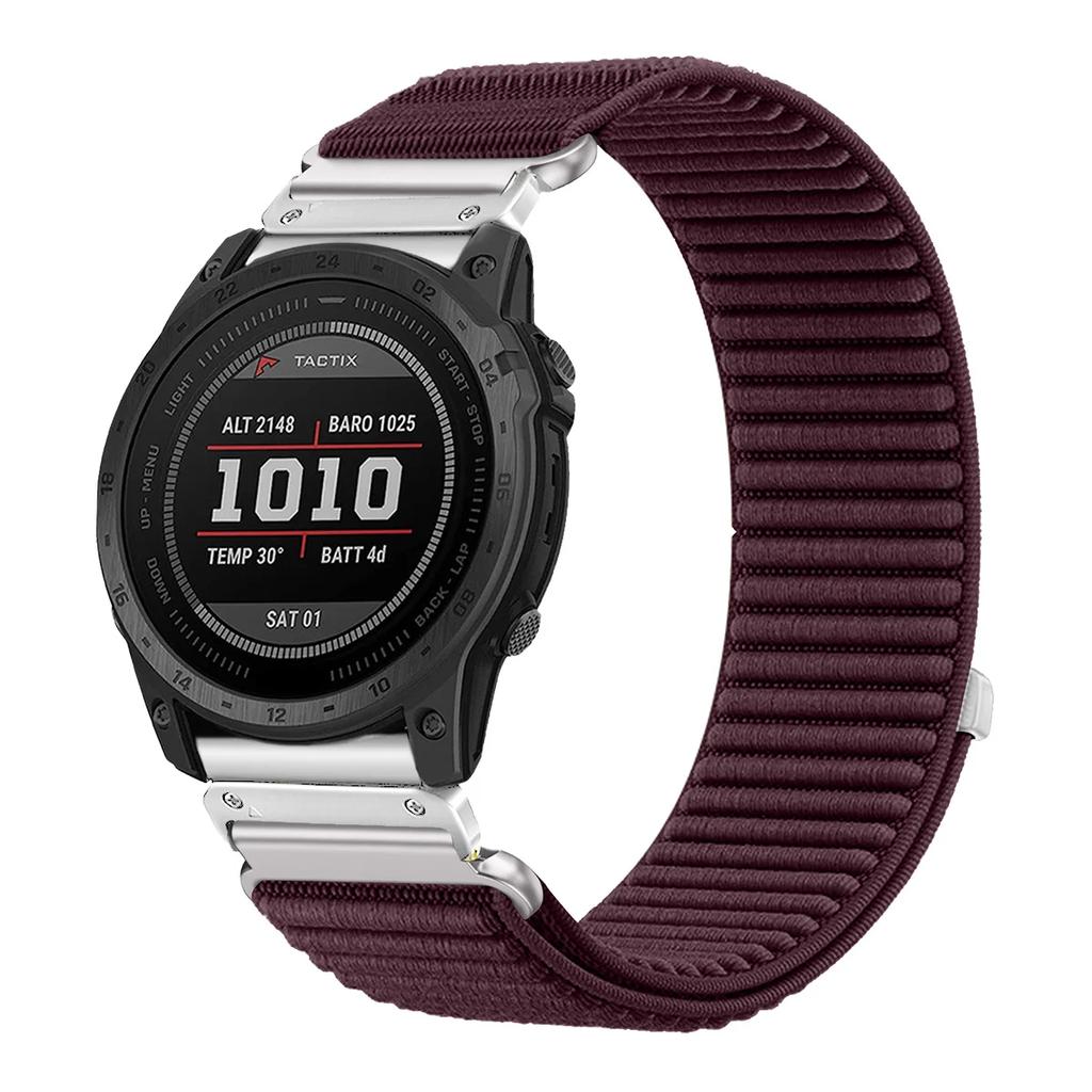 22mm 26mm Nylon Quick Release Loop Strap for Garmin Fenix 8 7X 7XPro Fenix 6X 6 5X 5Plus Tactix7 Forerunner965 955 Enduro 3 Band