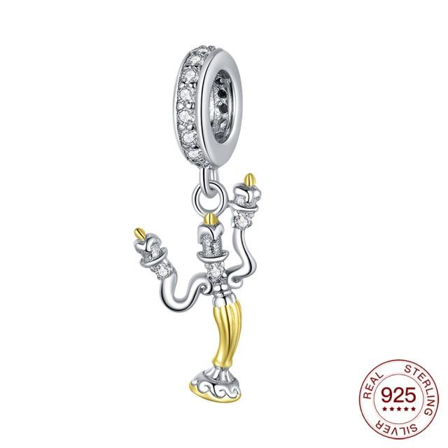 925 Silver Charm Two Tone Wedding Ring Charm Pendant For Original Panjia Necklace Women Fashion Jewelry Gift