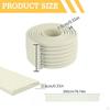 Edge Protector 2M Length Repair Part Climbing Cushion Mat White Trim for Home