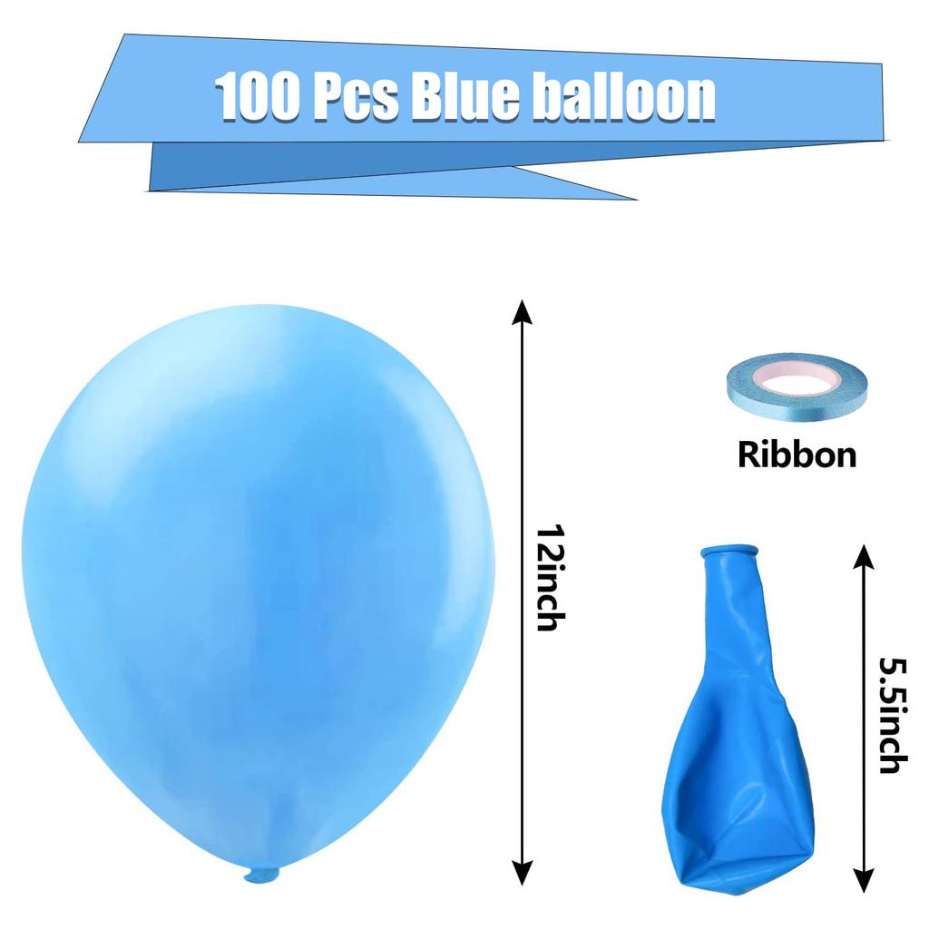 100PCS multi-color latex balloon set suitable for birthday parties, weddings, Valentine's Day party decoration